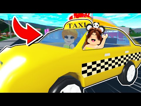 Panda Is a TAXI DRIVER in Bloxburg!