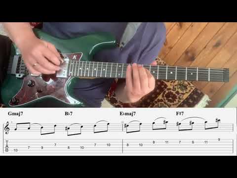 Segments of Giant Steps for Guitar -  Ex. 2