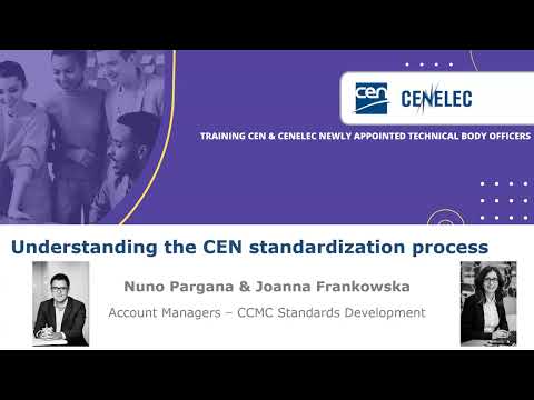 Understanding the CEN standardization process - Technical Body Officers training 2024