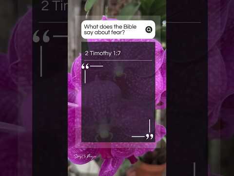 What The Bible Really Says About FEAR And SELF CONTROL - #bibleverse #shorts #ytshorts