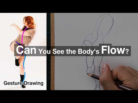 Do You See the Flow in Your Body Drawings? (Gesture drawing)