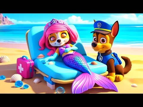 SKYE Mermaid Is Really Sick?! What's Wrong?! Paw Patrol Ultimate Rescue | Full Episodes | Rainbow 3