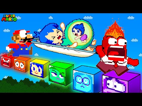 Mario and Anger Inside Out Take JOY PREGNANT Go To The Hospital | Game Animation