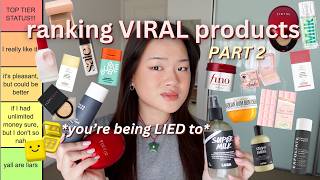 ranking TIKTOK VIRAL products AGAIN *BRUTALLY HONEST* (influencers are liars)