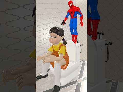 Siêu nhân nhện🕷️Spider-Man vs Squid game season 2 vs toilet #spiderman #squidgame #toilet #gta