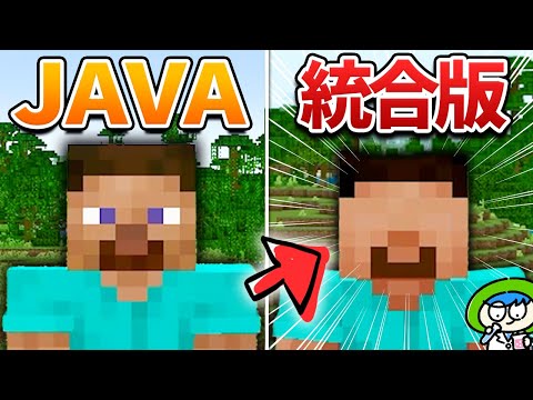 【マイクラ】隠されたJavaと統合版の違い45選！【いくつ知ってる？】