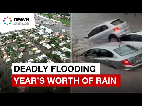 Unbelievable scenes as deadly floods engulf Argentine city