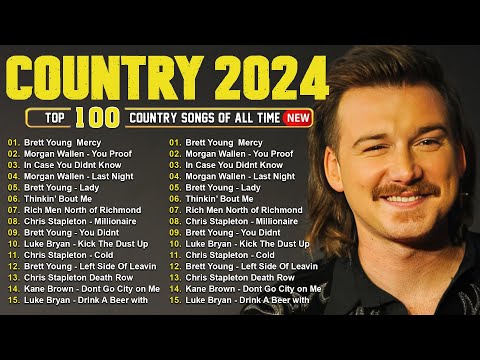 Country Music 2024 - Morgan Wallen, Luke Combs, Brett Young, Kane Brown, Luke Bryan, Chris Stapleton