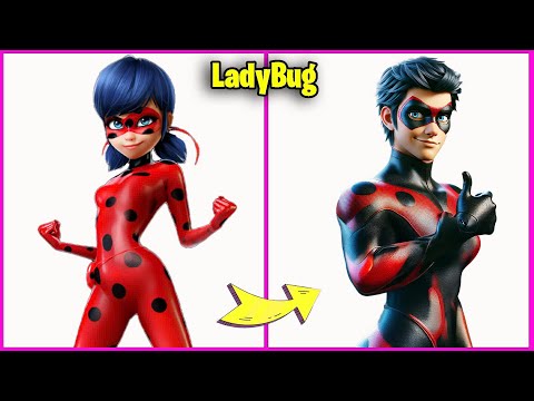 🐞 Miraculous Ladybug All Characters GENDER SWAP + Guess the Voice Quiz