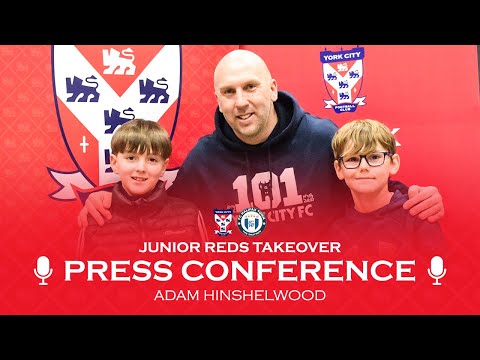 🗣️🦁 Junior Reds Takeover Press Conference | Adam Hinshelwood pre-FC Halifax Town (H)