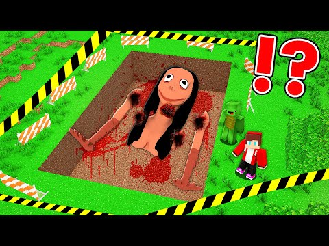 What JJ And Mikey Found In MOMO's GRAVE In Minecraft - Maizen