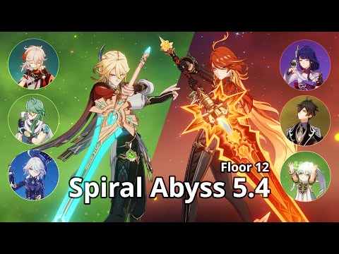 5.4 NEW ABYSS C6 Kaveh + Kazuha & C2 Mavuika + Archons - Floor 12 (9 Stars) | Genshin Impact