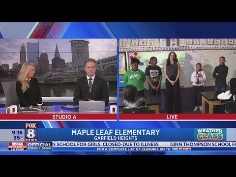 Fox 8 Weather Class transforms Maple Leaf Elementary students into 'meteorologists-in-training'