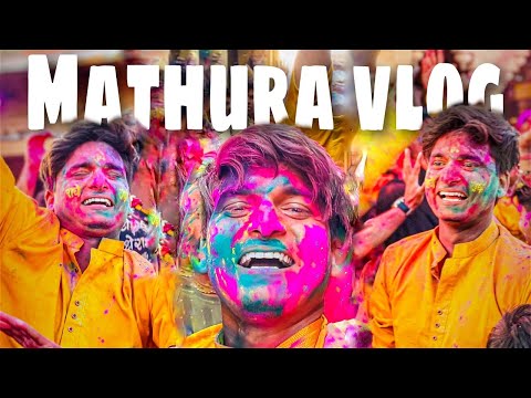 Radha Krishna Ji Ki Holi Khelke Maja Aa gaya 😍|  Mathura Holi Vlog | Bihari Ladka