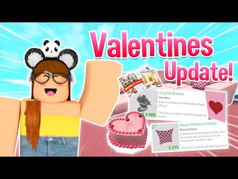 NEW BLOXBURG VALENTINES UPDATE... NEW FOODS, FURNITURE, AND MORE!