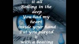 Adele- rolling inthe deep with lyrics