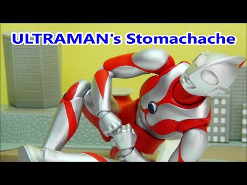 ULTRAMAN ACT KIDS TOY    If Ultraman got a stomach hurting in the middle of a marathon  BANDAI