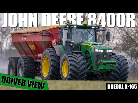 JOHN DEERE 8400R & Bredal K-165 | GoPro/driver view