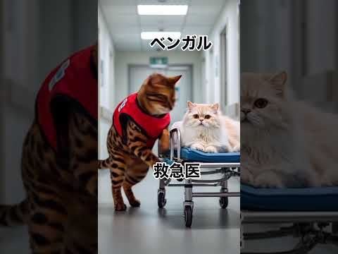 もしも猫だけの病院があったら...#ai #cat