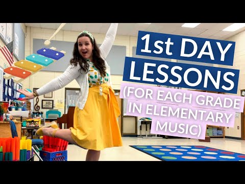 My Favorite 1ST DAY OF SCHOOL Activities for Each Grade in Elementary Music during Back to School