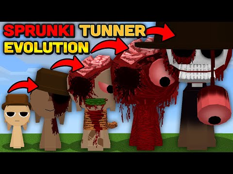 Minecraft But I Evolve SPRUNKI TUNNER PHASE 0-10