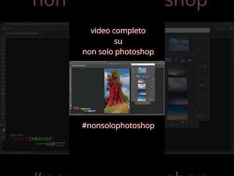 Cambiare il cielo con due click, sostituire il cielo con photoshop tutorial italiano #short