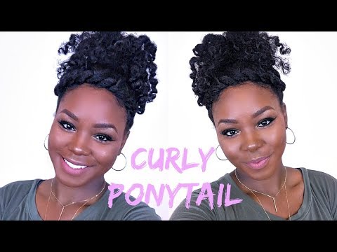 CURLY UPDO ON NATURAL HAIR