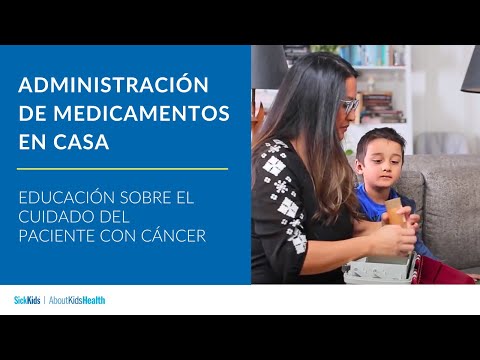 Administración de medicamentos en casa | Educación sobre el cuidado del paciente con cáncer