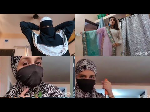 Niqab full day vlog house work busy day warning indianwear.