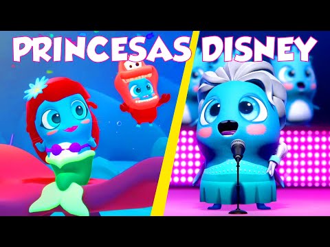 PRINCESAS DISNEY cantando tus canciones favoritas | Elsa Frozen | Ariel | Madrigal ⭐️ Los Moonies