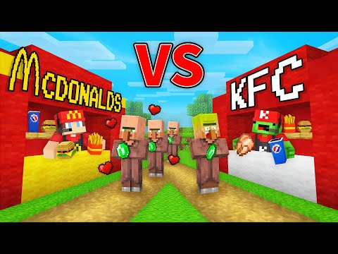 JJ McDonalds vs Mikey KFC Restaurant Battle in Minecraft - Maizen