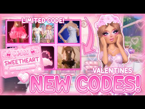 *NEW CODES!! *ALL NEW CODES IN THE DRESS TO IMPRESS VALENTINES UPDATE PART 2! *LIMITED CODE*