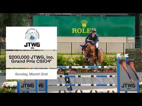 Watch the $200,000 CSIO4* Grand Prix presented by JTWG, Inc.