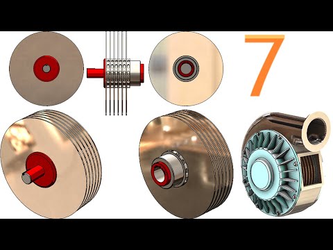 7-Project 50| Tesla Turbine (Turbo Pump) |SolidWorks Tutorial: rotor sub-Assembly