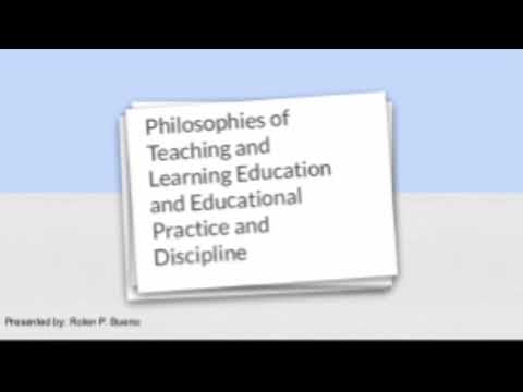 Philosophies of Teaching and Learning & Educational Practice and Discipline