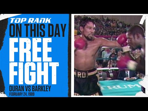 Roberto Duran vs Iran Barkley | FEB 24, 1989 | ON THIS DAY FREE FIGHT