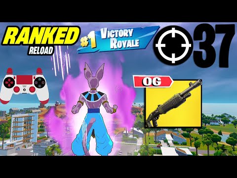 37 Elimination Solos "Elite Ranked RELOAD” Gameplay Wins (Fortnite Chapter 6 PS4 Controller)