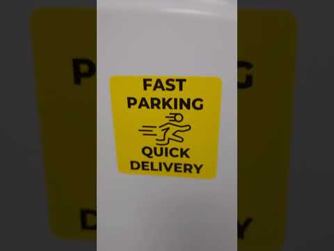 Delivery Driver Fast Parking Bumper Sticker!