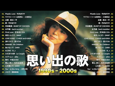 1990〜2000年代を代表する邦楽ヒット曲 🎸 40代から50代が聴きたい懐メロ30選 🎧 90年代 全名曲ミリオンヒット