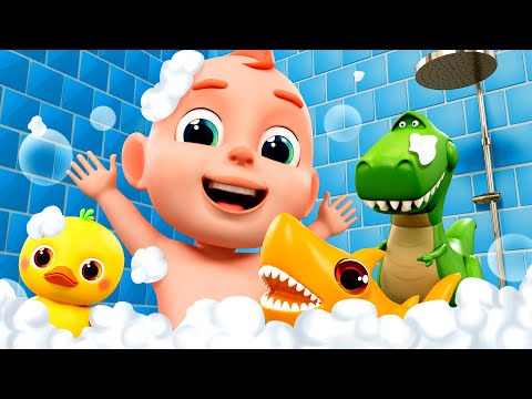 Let's Take a Bath | Bath Time Song | Bubble Bath | Rosoo Nursery Rhymes & Kids Songs