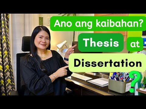 Kaibahan ng thesis at dissertation | Research