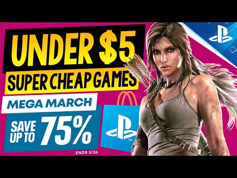 Tons of AWESOME PSN Game Deals UNDER $5! PSN Mega March 2025 SUPER CHEAP PS4/PS5 Games to Buy!