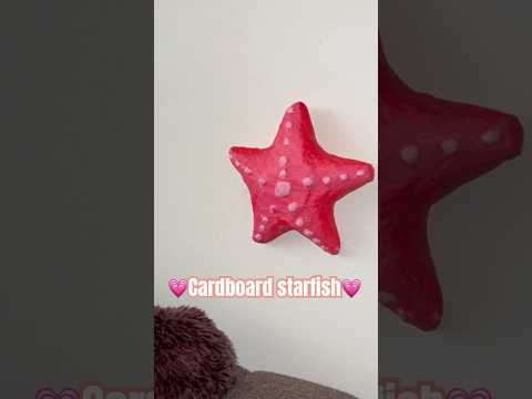 Cardboard starfish💗🫶🏻 #diycraft #diy #diyideas #starfish #cardboard #cardboardstarfish #craft