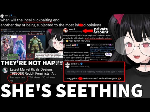 Feminist Vtuber Is VERY MAD At Me (And My Wife) For My "Incel Clickbait"