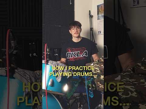 How I practice playing drums… #drums #drummer #drumming #drumlessons #beginnerdrummer