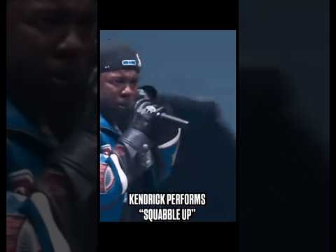 Kendrick Lamar Performing "squabble up" At Superbowl Halftime