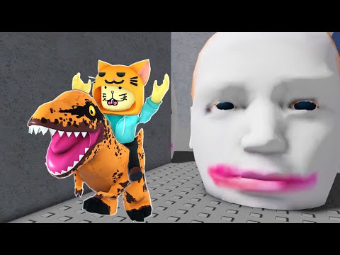 超怖い巨大な顔から逃げろ！😱ぐるぐる迷路から脱出するロブロックス！【Roblox】