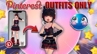 RECREATING Pinterest Outfits For *EVERY THEME* In Dress To Impress!! (Roblox)