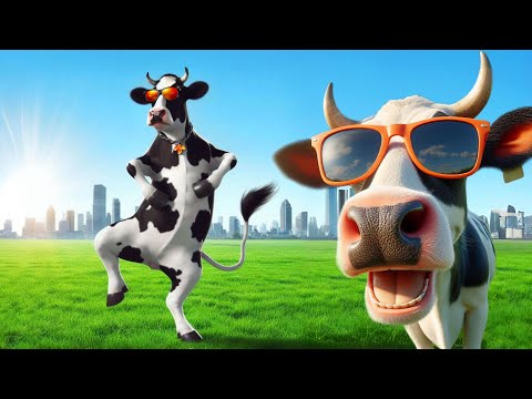 FUNNY COW DANCE 14│Cow Song & Cow Videos 2024 | Cow music | funny dancing cow | gay | gaiya #cow moo