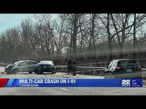 Multi-vehicle crash on I-91 in Longmeadow